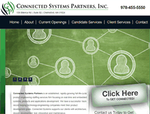 Tablet Screenshot of connectedsp.com